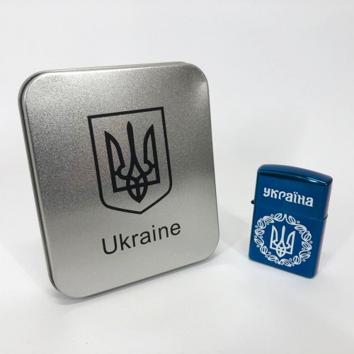 Дугова електроімпульсна запальничка USB металева коробка HL-447. Колір: синій