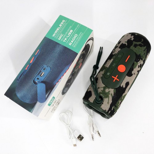 Портативна колонка Bluetooth TG341 зі шнурком, акумуляторна колонка для музики. Колір: камуфляж