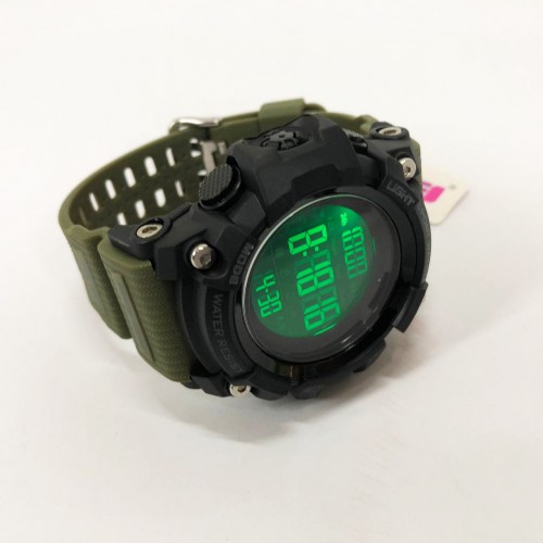 Годинник наручний чоловічий SKMEI 1384AG ARMY GREEN, годинник тактичний протиударний. Колір: зелений