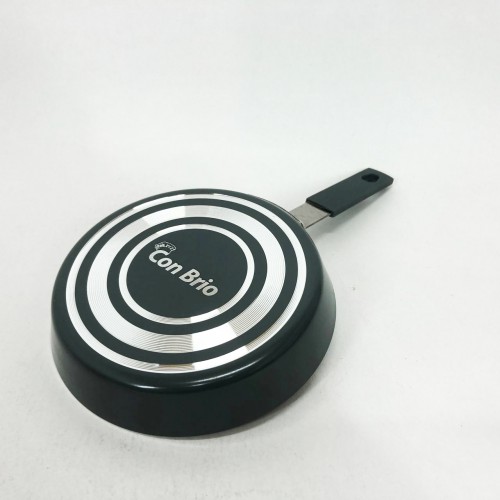 Антипригарна сковорода Con Brio CB-1414, 14см, Міні, Eco Granite, сковорода для дому. Колір: сірий