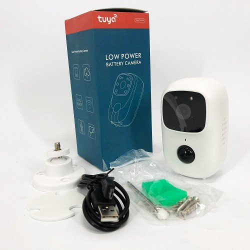 Камера відеоспостереження Smart wifi додаток Tuya працює від 2x18650