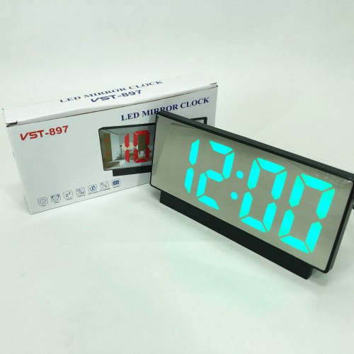 Електронні настільні LED годинники від USB VST-897-4 з будильником та термометром