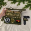 Сумка-кобура мультикам наплічна з липучкою для шевронів, тактична сумка чоловіча з кордури