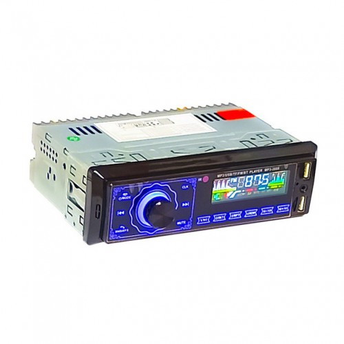Автомагнітола MP3 3888 ISO 1DIN FM тюнер 4х50W сенсорний дисплей чорний, Bluetooth bluetooth магнітола