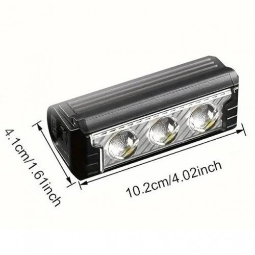 Велофара потужна FY-339B-3LED(white+yellow), Велосипедний ліхтар з фіксацією на кермо, для велосипедистів