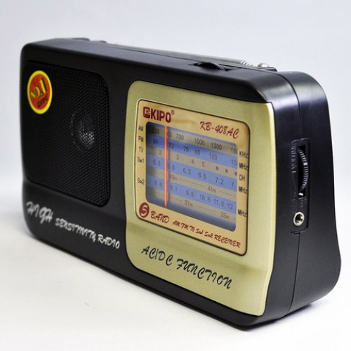Радіоприймач KIPO KB-408 AC потужний радіо FM c usb живлення від батареї R20 або від мережі