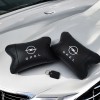 Набір автомобільних подушок 2шт для Opel, натуральна шкіра, стильні чорні підголівники Опель для авто