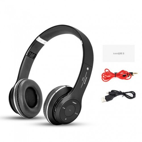 Бездротові навушники S460 Bluetooth black з MP3 плеєром чорний 18-20000 Гц, Бездротові блюз навушники