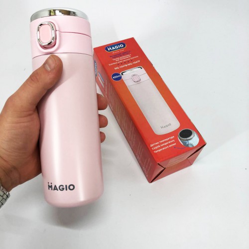 Термос SMART MAGIO MG-1047P вакуумний 400 мл, Термос з індикацією та датчиком температури, Термос похідний