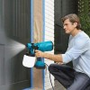 Краскопульт акумуляторний Krafftec 48V/2Ah, 600 W, 800 мл, фарборозпилювач портативний, 2 акумулятори