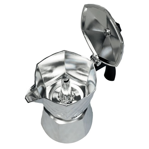 Гейзерна кавоварка Magio MG-1004 300 мл, гейзерна турка для кави, гейзерна кавоварка з нержавіючої сталі