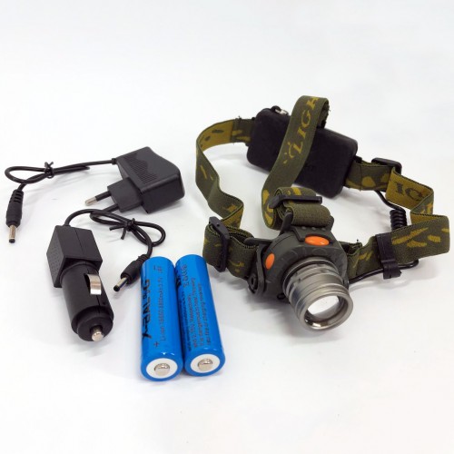 Налобний ліхтар тактичний Bailong BL-1505\602B SENSOR з датчиком руху, Ліхтарик налобний led