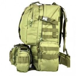 Сумка - підсумк тактична поясна Tactical військова, сумка нагрудна з ременем на плече 5 літрів кордура хакі
