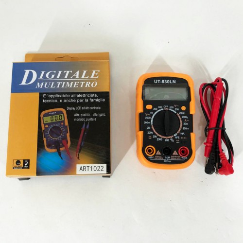 Мультиметр DT-830 LN з підсвічуванням та звуком ABaTap до 750 В Помаранчевий, тестер для вимірювання напруги