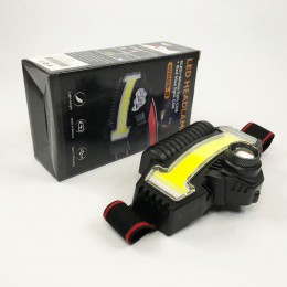 Налобний ліхтарик Bailong BL-W685-LTS+COB+RGB, 5 режимів, водостійкий, ударостійкий, USB кабель Type-c