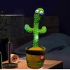 Танцюючий кактус співаючий 120 пісень з підсвічуванням Dancing Cactus TikTok іграшка Повторюшка кактус