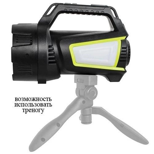 Ліхтар кемпінг переносний T100A-10W+2COB з бічними LED white/red/blue, Акумуляторна лампа для кемпінгу
