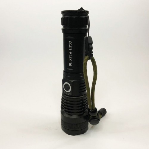 Ліхтар ручний Police X71A-HP50, ЗУ micro USB, 1x18650/3xAAA, zoom, індикація заряду, якісний ліхтарик