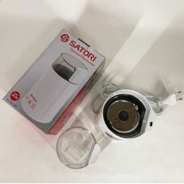 Кафемолка електрична Satori SG-1801-WT, кавомолка електрична домашня, портативна. Колір: білий