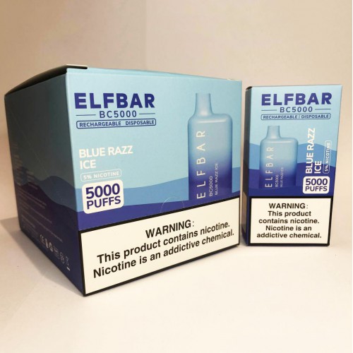 Elf Bar BC5000 5%. Синя Малина Лимонад (Blue Razz Ice)