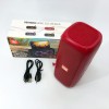Портативна колонка TG333 2x5W з RGB підсвічуванням, бездротова колонка портативна потужна. Колір: червоний