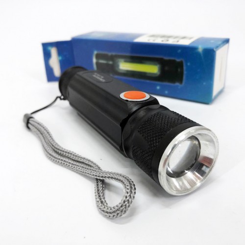 Ліхтарик портативний світлодіодний Police BL-516/616-T6-COB з USB-зарядкою, магнітом та функцією зуму