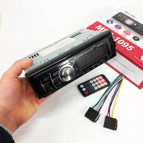 Автомагнітола MP3 1095/7336 BT ISO зі знімною панеллю 1DIN 4х50Вт, Автомагнітола стерео звук
