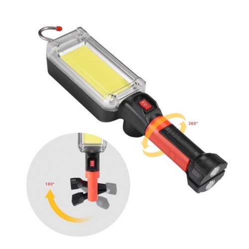 Ліхтар кемпінговий ZJ-8859-COB-3 акумуляторний 18650 х 2, зарядка від micro USB, з магнітом та гачком