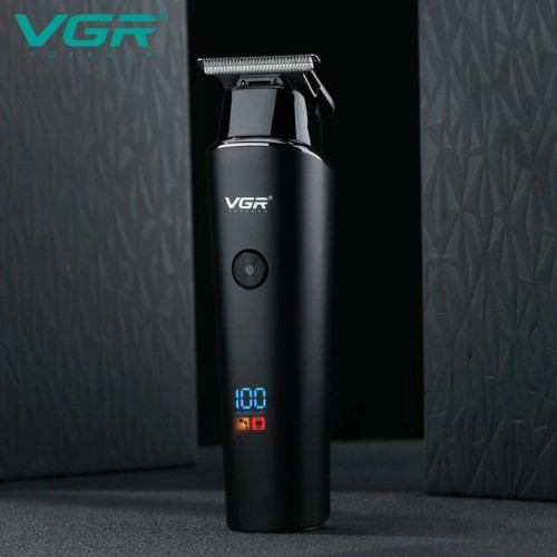 Тример для волосся VGR V-937, з USB-кабелем для зарядки, світлодіодним дисплеєм, 3 насадками