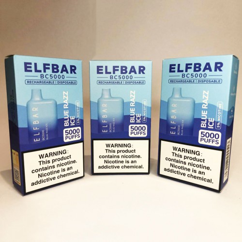 Elf Bar BC5000 5%. Синя Малина Лимонад (Blue Razz Ice)