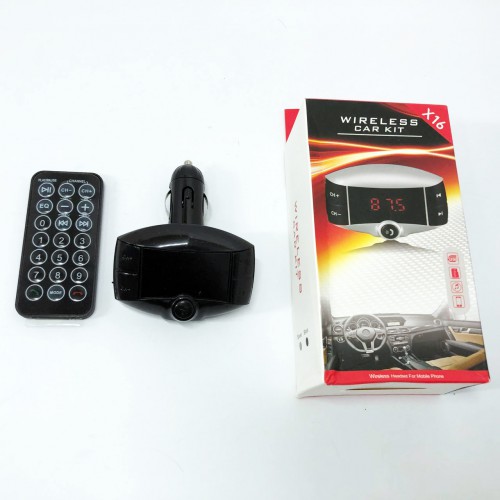 Автомобільний FM модулятор X16 FM трансмітер Bluetooth, FM трансмітер стерео, Трансмітер для музики