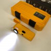 Ліхтарик-запальничка армійська MULTIFUNCTIONAL D51-COB електроімпульсна акумуляторна. Колір: жовтий