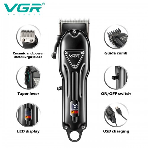 Акумуляторна машинка для стрижки VGR V-051