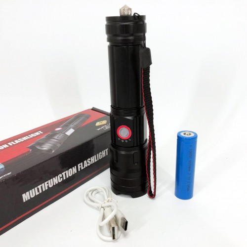 Ліхтарик кишеньковий світлодіодний Police BL-6525-GT100 з ремінцем та функцією зуму