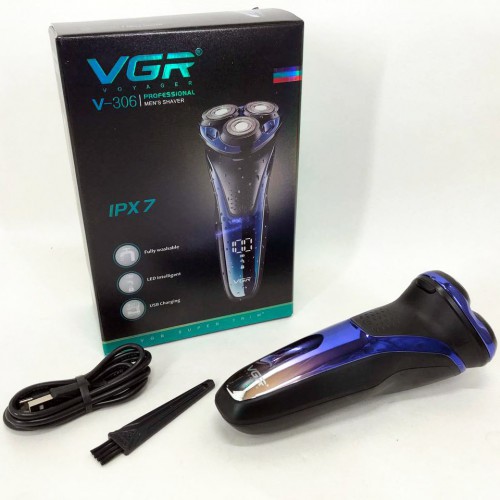 Електробритва VGR V-306 акумуляторна бритва для стрижки волосся, машинка для стрижки бороди