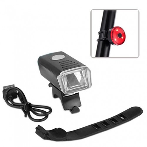 Велоліхтар акумуляторний BSK-1133-XPG та STOP-3SMD(red), Велосипедний ліхтар із захистом від вологи