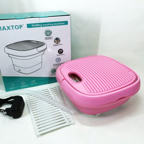 Пральна машина MAXTOP machine, Пральна машина для дачі без водопроводу. Колір: рожевий