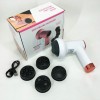 Масажер антицелюлітний для тіла рук та ніг 4 насадки 6 швидкостей Deep Rolling Massager. Колір: білий