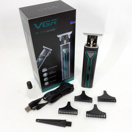 Професійна акумуляторна машинка для стрижки волосся VGR V-009 тример для бороди та вусів