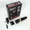 Акумуляторна машинка для стрижки волосся Gemei GM-6042, окантувальна машинка. Колір: чорний