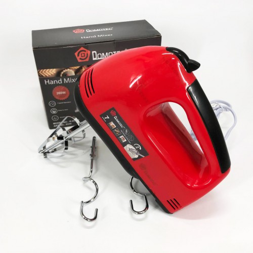 Міксер DOMOTEC R6633R 260 Вт, Кухонний ручний міксер хороший, Міксер для приготування крему