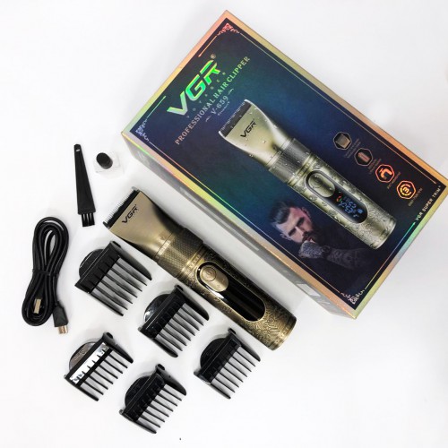 Акумуляторна машинка для стрижки VGR V-659, Машинка для стрижки волосся домашня підстригальна