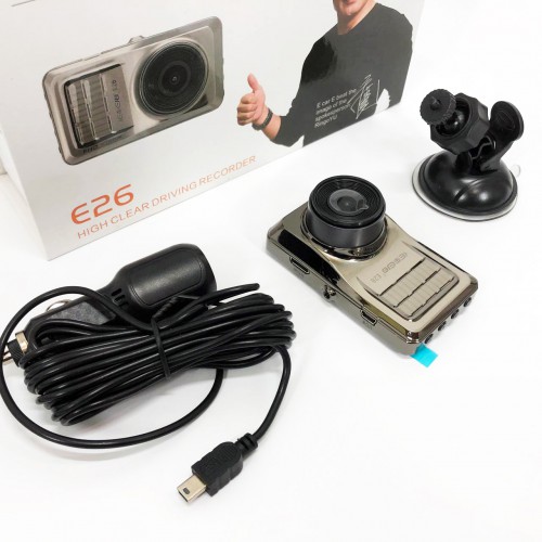 Автомобільний відеореєстратор DVR E26 1080p, Пристрій для автомобіля з відеореєстратором