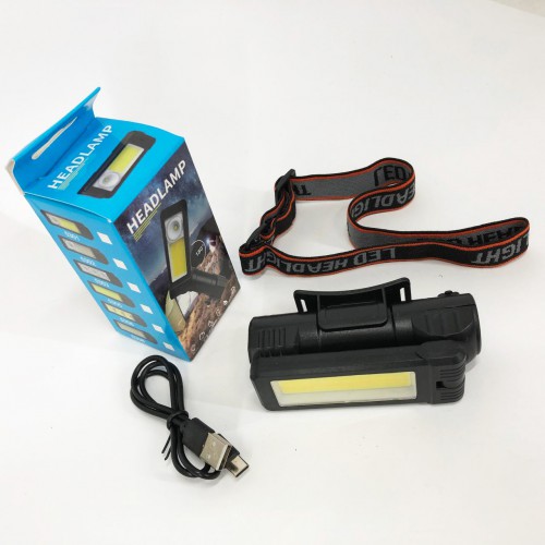Ліхтар WORKLIGHT 2 в 1 5305-COB(WHITE+YELLOW), Потужний ліхтар для риболовлі, Потужний ліхтар на голову
