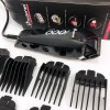 Машинка для стрижки провідна з насадками для волосся та бороди Gemei GM-1016 Pro + Ножиці та Гребінець