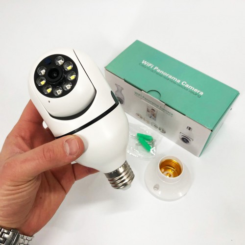 Камера відеоспостереження лампочка CAM L1 E27 WIFI IP 360/90 поворотна