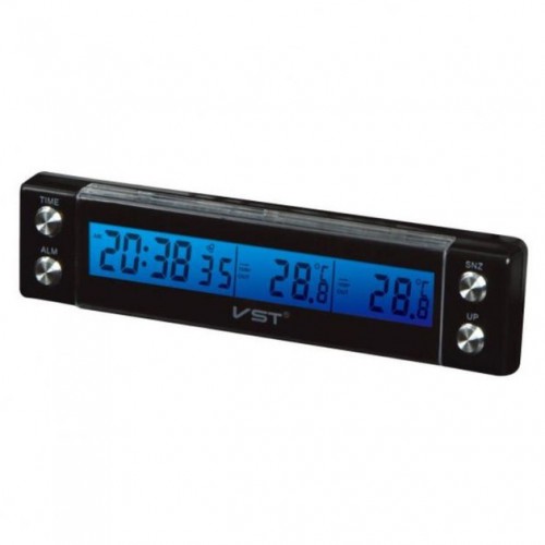 Автогодинник з датчиком температури VST-7036