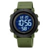 Годинник наручний чоловічий SKMEI 2122AGWT ARMY GREEN-WHITE, армійський годинник протиударний. Колір: зелений
