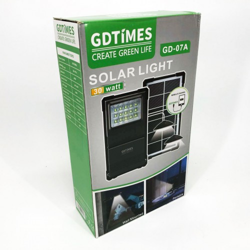 Сонячна станція портативна GDLITE GD-07А із сонячною панеллю та функцією Power Bank
