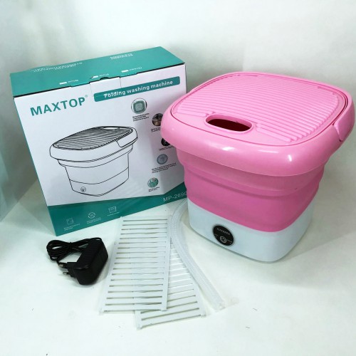 Пральна машина MAXTOP machine, Пральна машина для дачі без водопроводу. Колір: рожевий